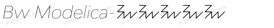 Bw Modelica字体转换